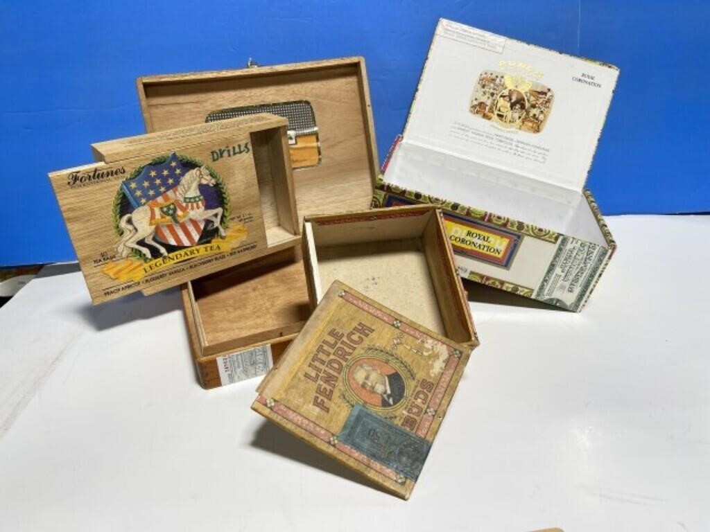 4 Cigar Boxes