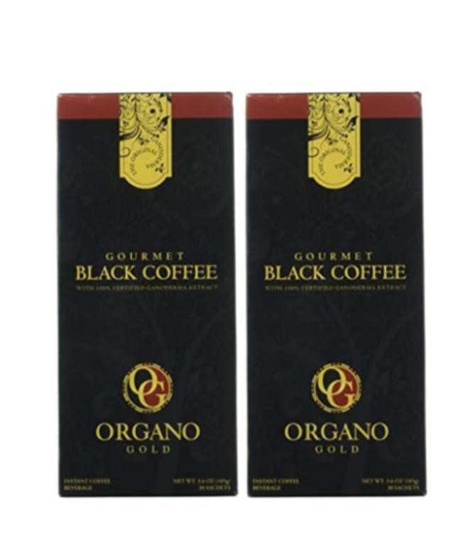 New, 2 BOX ORGANO GOLD GOURMET BLACK COFFEE,