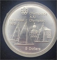 Canadian 1976 Montreal Olympiad $5 coin