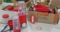 Bella single mixer & (2) boxes new water bottles