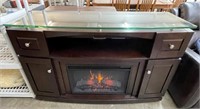 Contemporary Media Cabinet w/ Fireplace