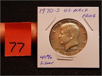 1970 S US Half Dollar 40% Silver