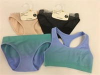 4 New Size M 10-12 Briefs & Bra