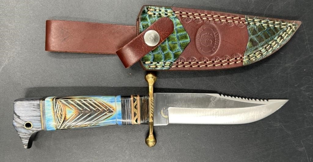 Chipaway Cutlery Hunting Knife w Decorative Sheath