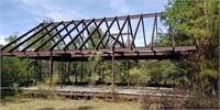 Steel Building/ house Red Iron with Blueprints