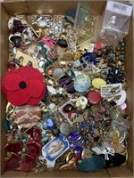 Costume jewelry earrings, pins, bracelets