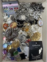 Costume jewelry earrings, pendants, necklaces,