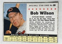 Post Cereal Baseball Card 1961 #66 Bob Wilson