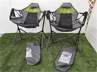 PAIR OF RIO SWINGING HAMMOCK CHAIRS-SLIGHTLY USED