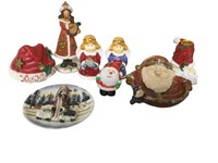 Ceramic Santa Claus Figurines and more.