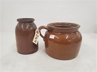 Stoneware Vase & Jug