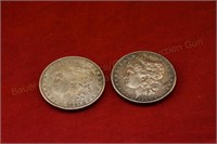 (2) Morgan Silver Dollars - 1888, 1921d