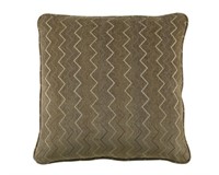 Fritz Transitional Earth Chevron Square Pillow