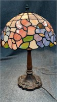 Tiffany Style Table Lamp with Floral Shade.