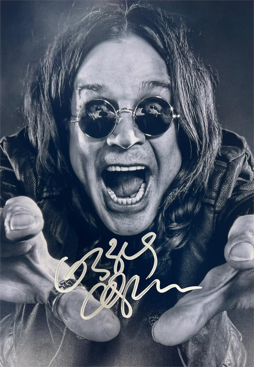 Autograph COA Ozzy Osbourne Photo