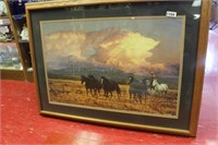 TIM COX PRINT WESTERN SCENE