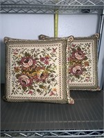 2 needle point double sided pillows Swedish