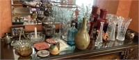 Large lot home decor and glassware