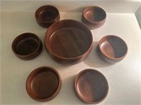 Hellerware Wood Salad Bowl Lot