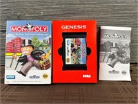 Sega Genesis Game Monopoly W/ Box