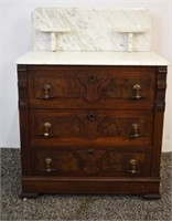 3 DRAWER WASH STAND WITH MARBLE TOP