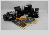Konica A3 Camera Sigma & Vivitar Lenses