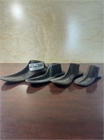 set of 4 iron shoe forms
