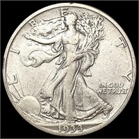 1933-S Walking Liberty Half Dollar CLOSELY