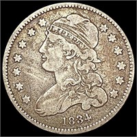 1834 Capped Bust Quarter NICELY CIRCULATED