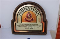 Signature Stroh Plastic Sign