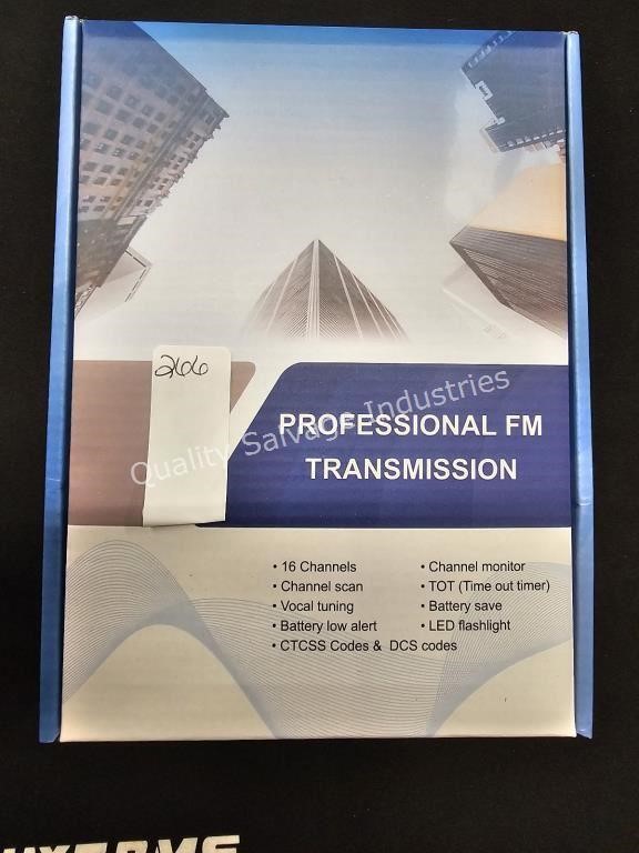 professional 16-channel FM transmission (display