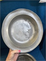 Vintage Pewter Plate Platter