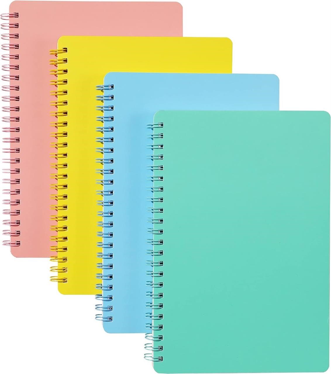 Spiral Notebook - 4 Pack  5.6' x 8.25'