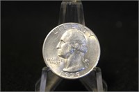 1939-D Uncirculated Washington Silver Quarter