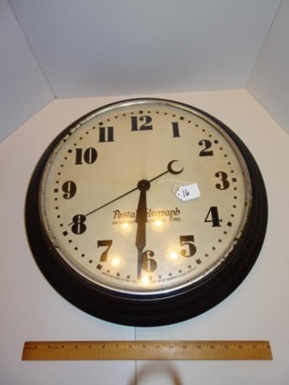 Antique Postal Telegraph Bichronous Clock
