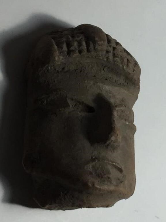 ANCIENT CARVED STONE HEAD