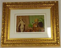 Charles Bragg Signed Serigraph Photographer & Nude