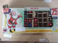 Box of Vintage Christmas Lights