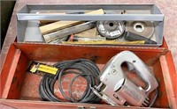 Metal toolbox to include jigsaw 4 inch grinding