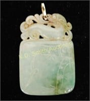Chinese carved JADE pendant