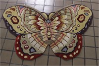 Handmade Wool Butterfly Rug