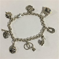 Sterling Silver Charm Bracelet