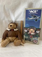 ACE Texaco Flying Pioneer Bear in Org Box