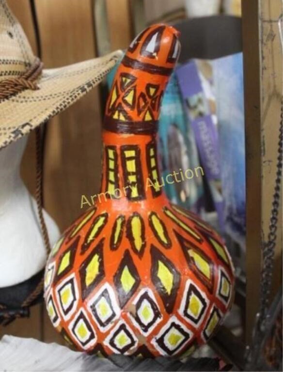 HAND PAINTED GOURD DECORATION
