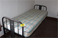 Metal twin bed