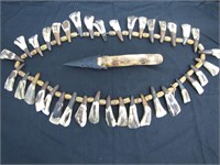 Elk Teeth and Stone Knife