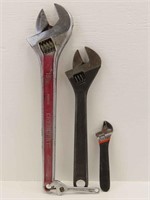 15" Crescent Wrench and 12" Proto and P&C Wrench