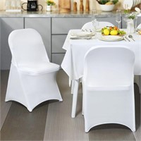VEVOR 30 PCS White Stretch Spandex Chair Covers
