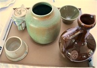 BOX LOT OF CERAMIC AND POTTERY