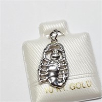 10K WHITE GOLD  PENDANT (~WEIGHT 1.2G), MADE IN